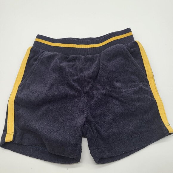 MILES THE LABEL Baby Terry Tank Top and Shorts Outfit Yellow Blue NWT - Picture 4 of 8